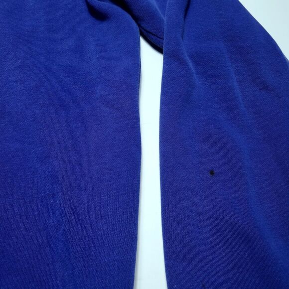 VTG Nike Hoodie Sweatshirt Blue Neon Green Center Swoosh Men's Medium - Picture 5 of 9